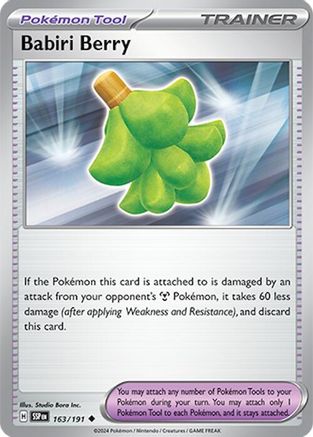 Babiri Berry 163 SV08 Surging Sparks - Uncommon