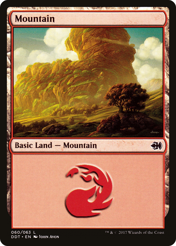 Mountain (60) (DDT-060) - Duel Decks: Merfolk vs. Goblins