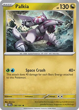 Palkia 136 - Holofoil SV08 Surging Sparks - Rare