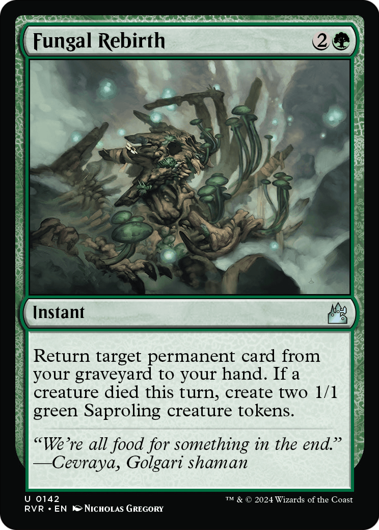 Fungal Rebirth (RVR-142) - Ravnica Remastered Foil