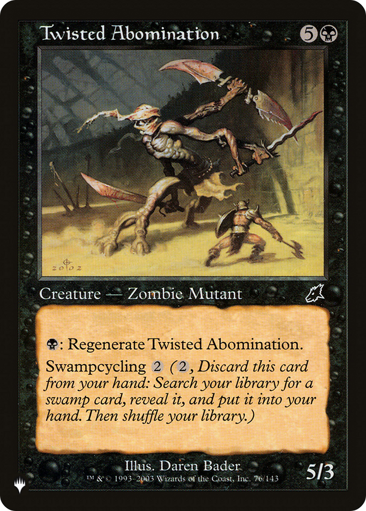 Twisted Abomination (LIST-SCG-76) - The List