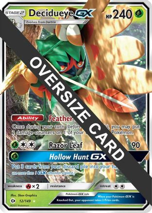 Decidueye GX (Decidueye GX Challenge Box) 012/149 - Holofoil Jumbo Cards - Promo