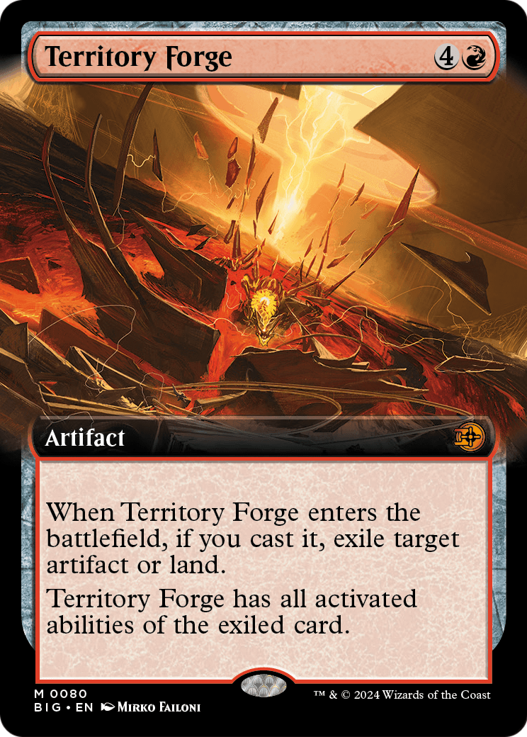 Territory Forge (Extended Art) (BIG-080) - The Big Score: (Extended Art) Foil