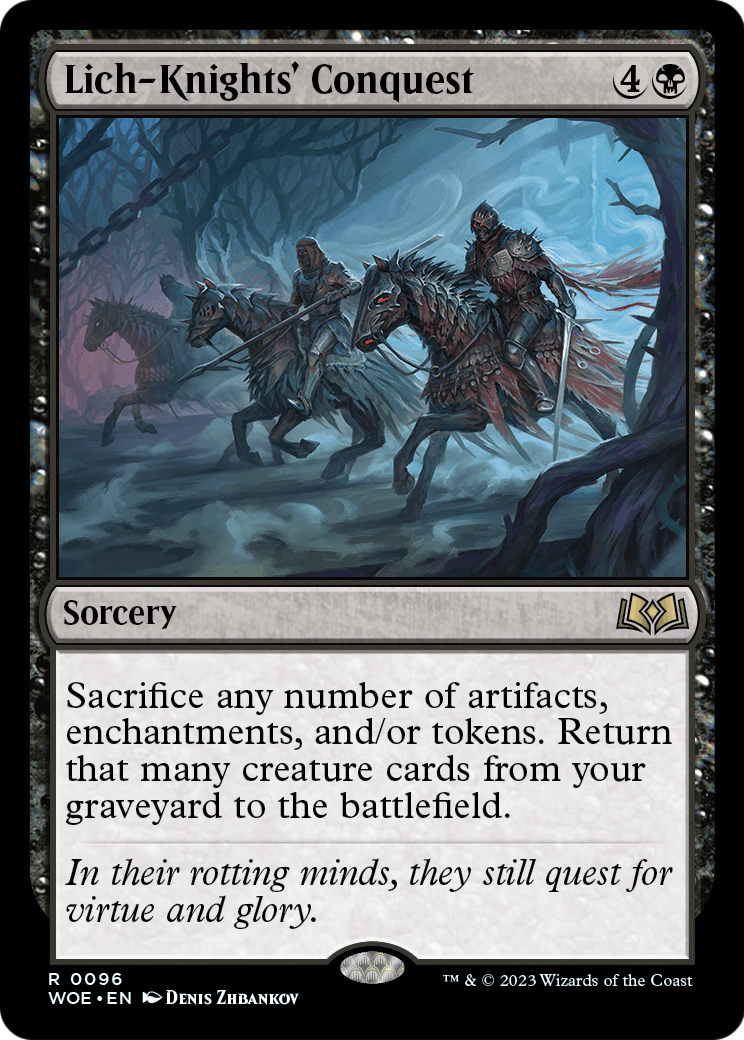 Lich-Knights' Conquest (WOE-096) - Wilds of Eldraine Foil
