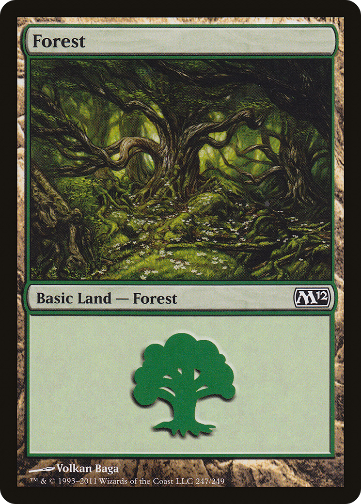 Forest (247) (M12-247) - Magic 2012 Foil