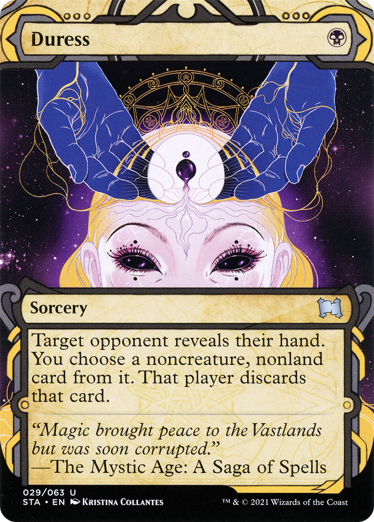 Duress (STA-029) - Strixhaven Mystical Archive: (Showcase) (Borderless)