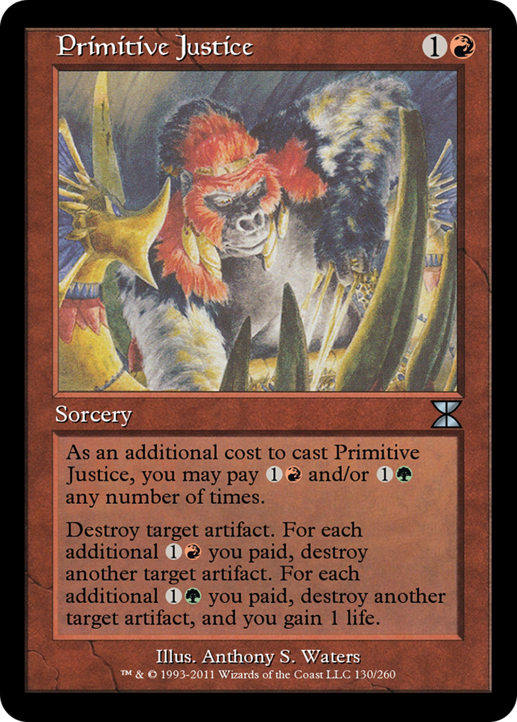Primitive Justice (ME4-130) - Masters Edition IV Foil