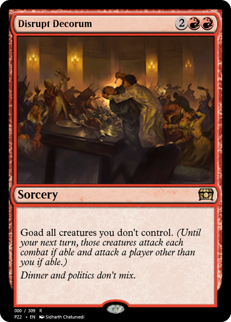 Disrupt Decorum (PZ2-65695) - Treasure Chest Foil