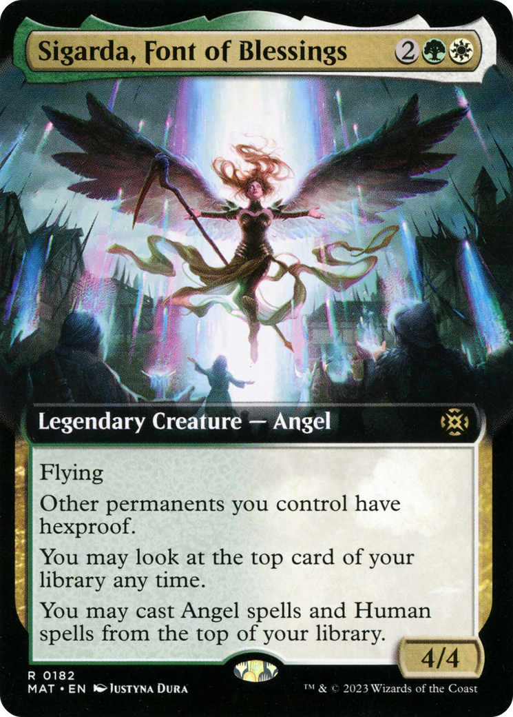 Sigarda, Font of Blessings (Extended Art) (MAT-182) - March of the Machine: The Aftermath: (Extended Art)