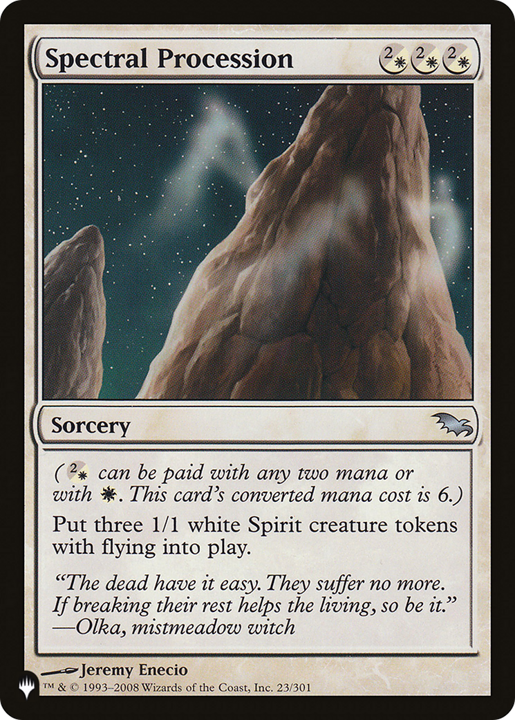 Spectral Procession (LIST-SHM-23) - The List