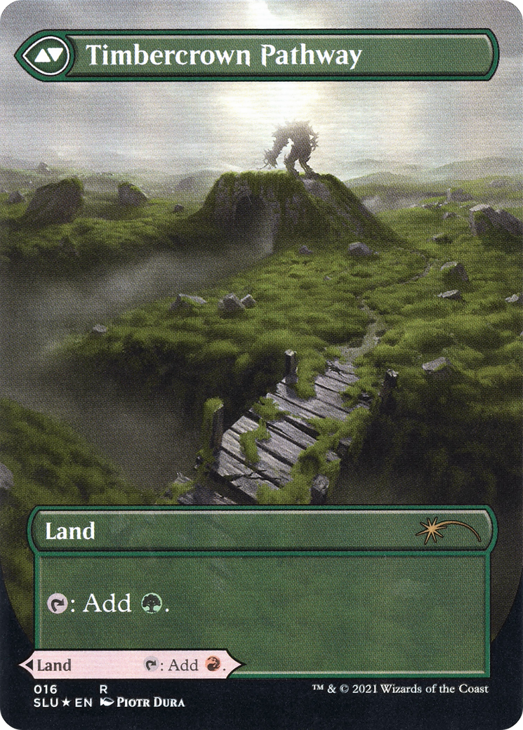 Cragcrown Pathway (Borderless) (SLU-016) - Secret Lair: Ultimate Edition: (Showcase) Foil