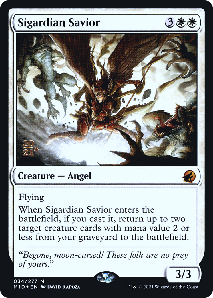 Sigardian Savior (PRE-34S) - Innistrad: Midnight Hunt Promos Foil
