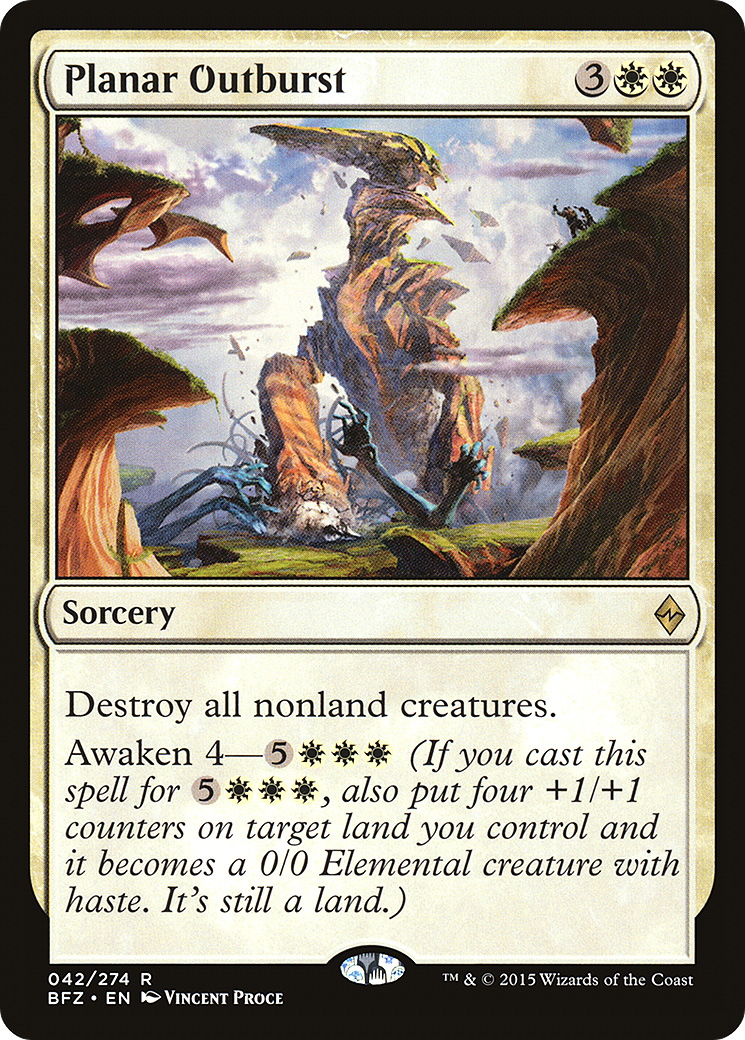 Planar Outburst (BFZ-042) - Battle for Zendikar Foil