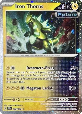 Iron Thorns (Cosmos Holo) 062/162 - Holofoil Miscellaneous Cards & Products - Rare