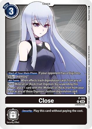 Close (Store Tournament 2025 Vol.1 Participation Pack) (P-169) - Digimon Promotion Cards