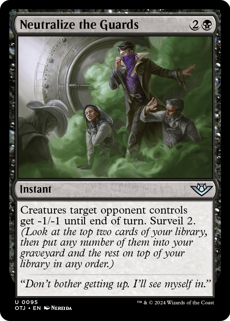 Neutralize the Guards (OTJ-095) - Outlaws of Thunder Junction Foil