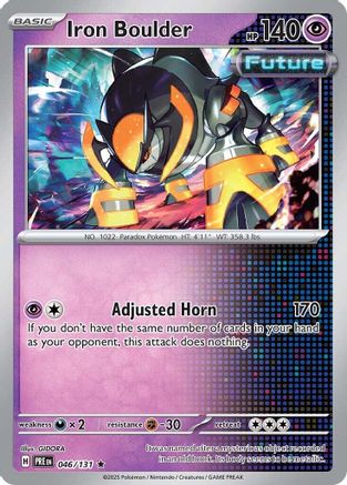 Iron Boulder 046 - Reverse Holofoil SV Prismatic Evolutions - Rare