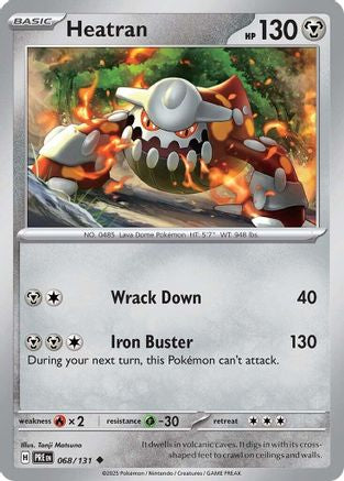 Heatran 068 SV Prismatic Evolutions - Uncommon
