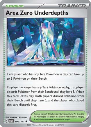 Area Zero Underdepths 094 - Reverse Holofoil SV Prismatic Evolutions - Uncommon
