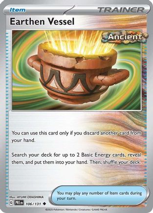 Earthen Vessel 106 - Reverse Holofoil SV Prismatic Evolutions - Uncommon