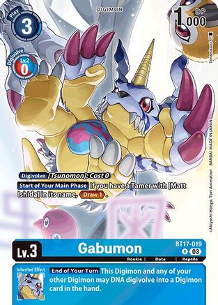 Gabumon (Omnimon Binder Set) (BT17-019) - Secret Crisis Foil