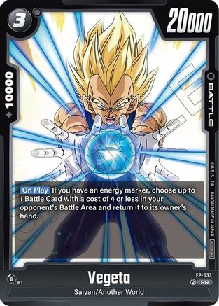 Vegeta - FP-033 (FP-033) - Fusion World Promotion Cards and Packs