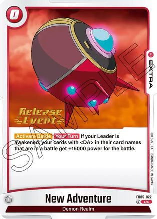 New Adventure (FB05-022) - New Adventure Release Event Cards
