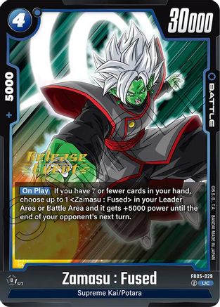 Zamasu : Fused (FB05-029) - New Adventure Release Event Cards