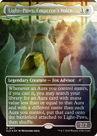 Light-Paws, Emperor's Voice (Rainbow Foil) (SLD-1877) - Secret Lair Drop Series Foil