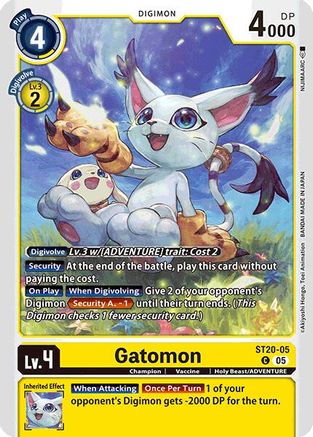 Gatomon (ST20-05) - Starter Deck 20: Protector of Light