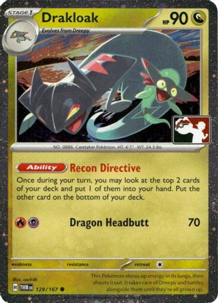 Drakloak 129 - Holofoil Prize Pack Series Cards - Common