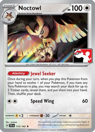 Noctowl 115 - Holofoil Prize Pack Series Cards - Rare