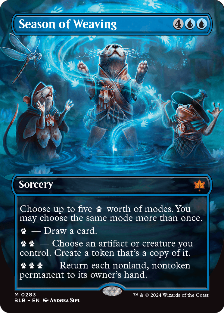 Season of Weaving (Borderless) (BLB-283) - Bloomburrow: (Showcase) Foil