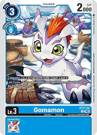 Gomamon (ST21-02) - Starter Deck 21: Hero of Hope