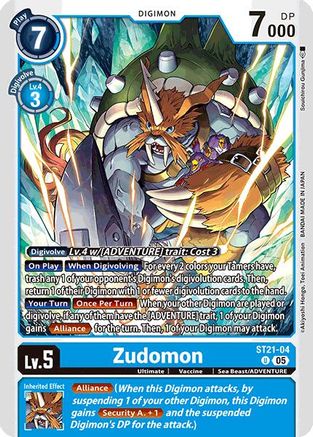 Zudomon (ST21-04) - Starter Deck 21: Hero of Hope