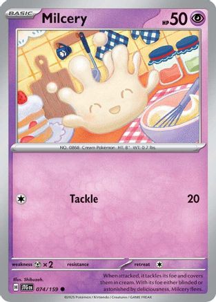 Milcery 074 - Reverse Holofoil SV09 Journey Together - Common
