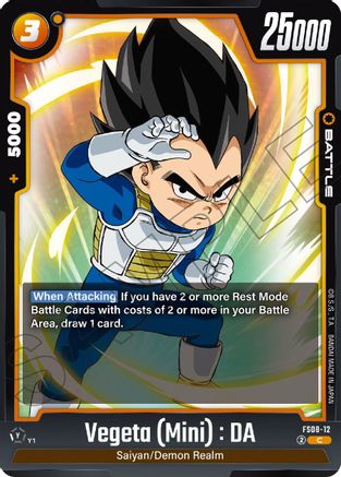 Vegeta (Mini) : DA - FS08-12 (FS08-12) - Starter Deck 8 Vegeta Mini Super Saiyan 3