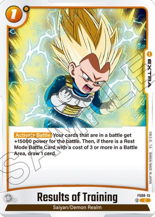 Results of Training (FS08-15) - Starter Deck 8 Vegeta Mini Super Saiyan 3