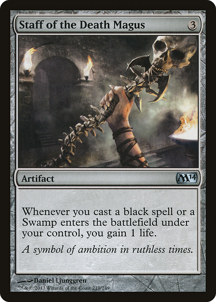 Staff of the Death Magus (M14-219) - Magic 2014