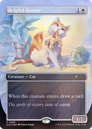 Helpful Hunter (0895) (Rainbow Foil) (SLD-895) - Secret Lair Drop Series Foil