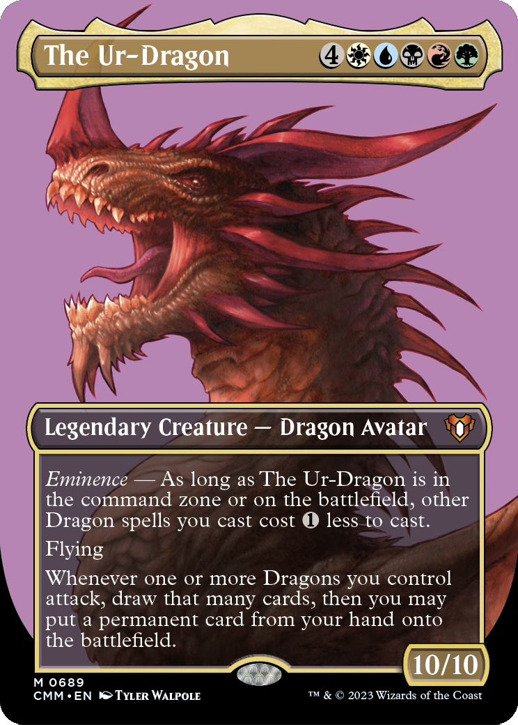 The Ur-Dragon (Borderless) (CMM-689) - Commander Masters