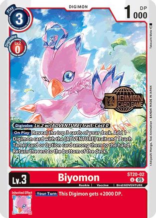 Biyomon (ST20-02) - Starter Deck 20: Protector of Light Release Event Cards Foil