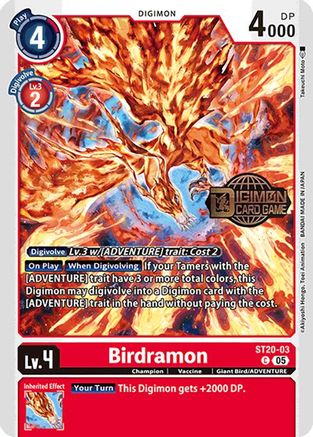 Birdramon (ST20-03) - Starter Deck 20: Protector of Light Release Event Cards Foil
