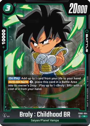 Broly : Childhood BR (FB06-064) - Rivals Clash Holofoil