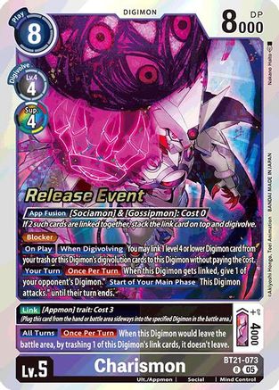 Charismon (BT21-073) - World Convergence Release Event Cards Foil
