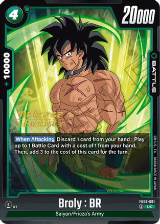 Broly : BR - FB06-061 (FB06-061) - Rivals Clash Release Event Cards