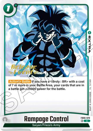 Rampage Control (FB06-070) - Rivals Clash Release Event Cards