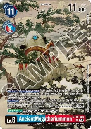 AncientMegatheriummon (Tamer's Selection Box Ver. Championship 2024) (BT18-028) - Release Special Booster 2.0 Foil