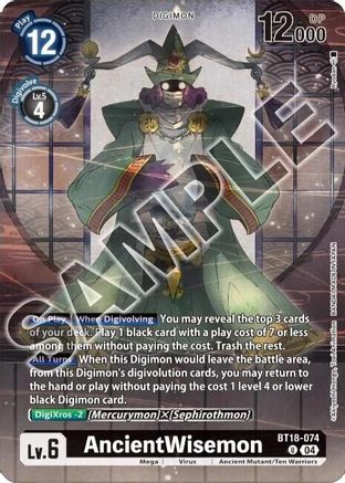 AncientWisemon (Tamer's Selection Box Ver. Championship 2024) (BT18-074) - Release Special Booster 2.0 Foil