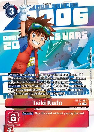 Taiki Kudo (Digimon Animation Series 25th Anniversary Set) (BT10-087) - Xros Encounter Foil